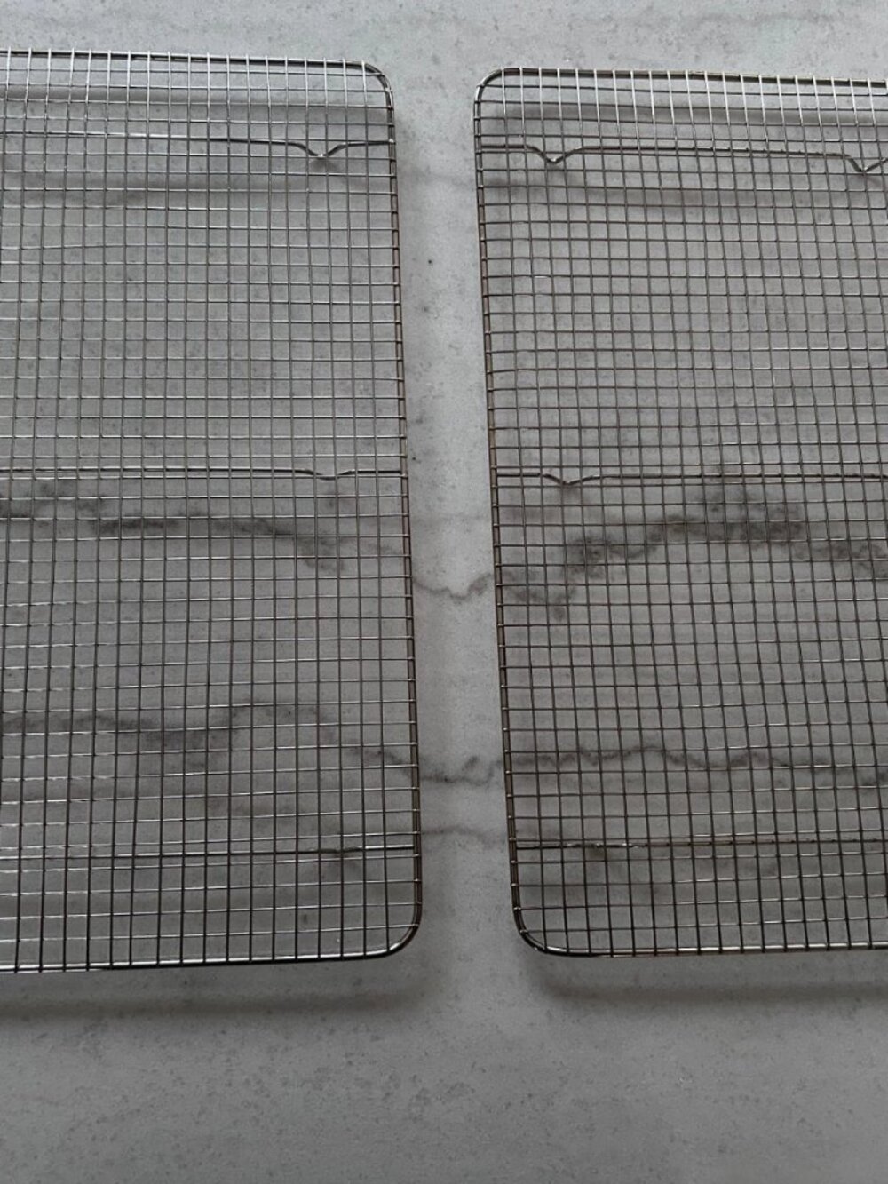 Set of 2 Stainless Steel Wire Cooling Racks 12" x 18.5" Half Sheet Baking Pan